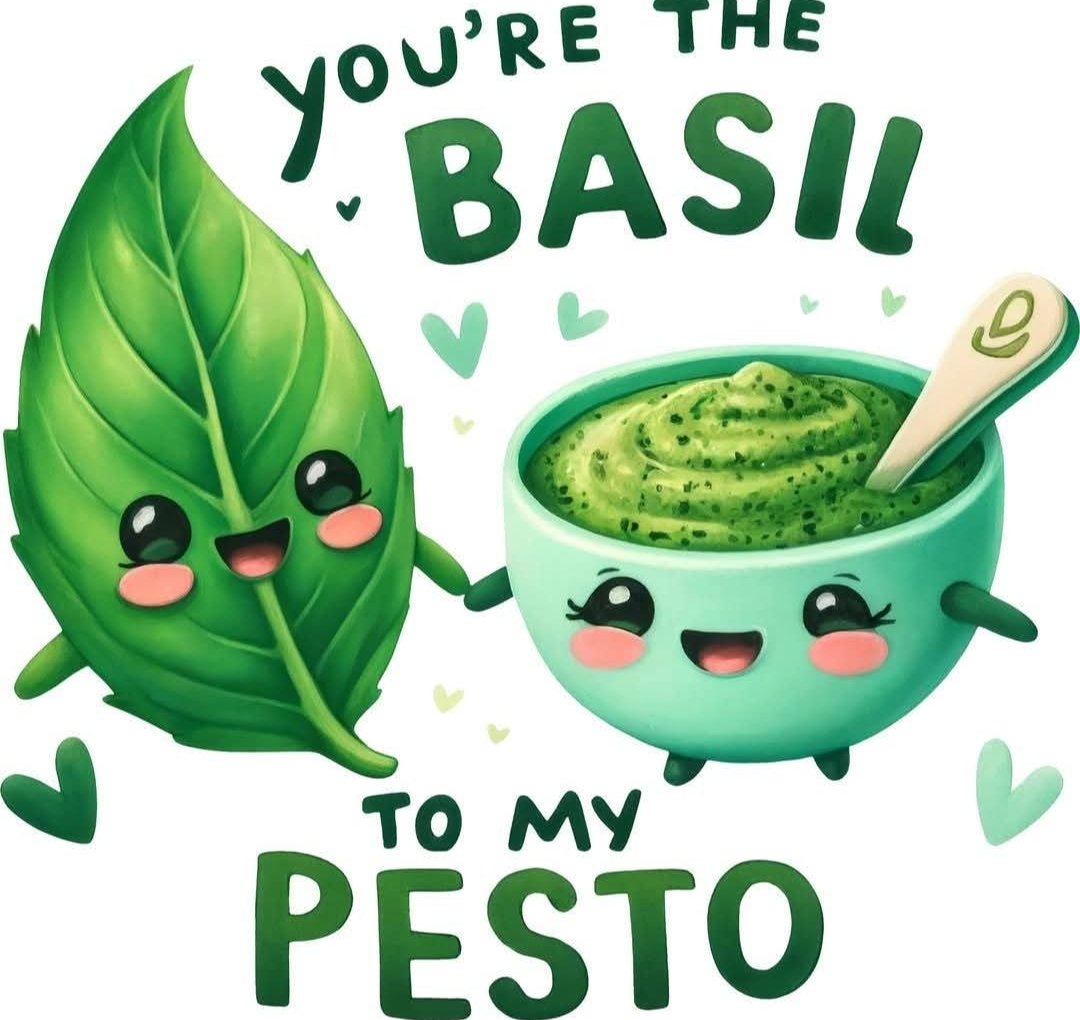 Your Basil to Pesto DTF Transfer